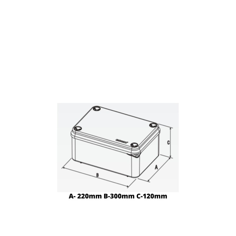 CAJA DE PASO 220X300X120MM BRBO7 BRUM CAJA DE PASO 220X300X120MM BRBO7 BRUM