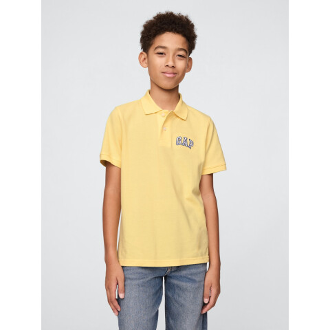 V-FRCH SS LOGO POLO PALE BANANA 12-0824TCX
