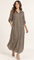 VESTIDO CAMISERO ALEM Visón