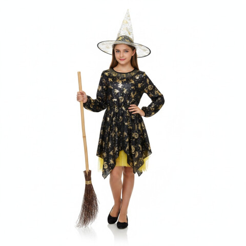 Vestido de Bruja con Sombrero Vestido de Bruja con Sombrero