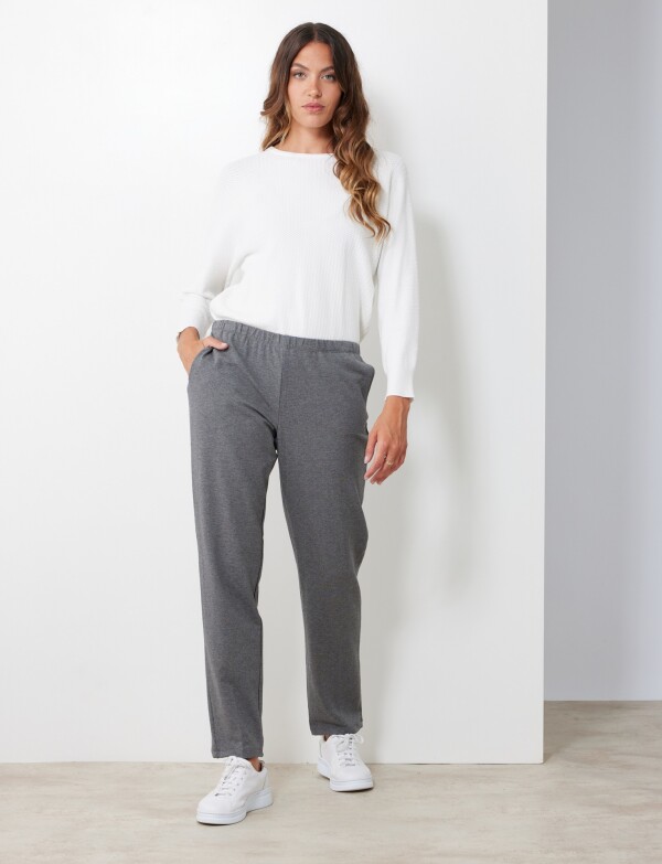 Pantalon Yoga Algodon GRIS