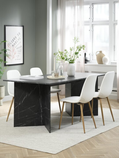 Silla comedor JONSTRUP blanca/roble natural Silla comedor JONSTRUP blanca/roble natural