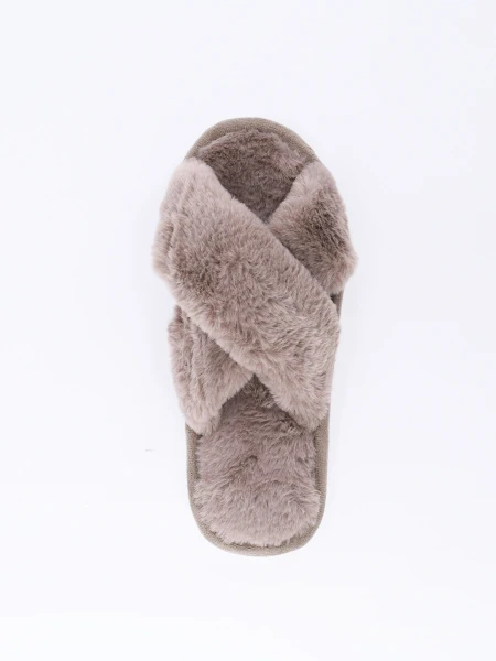 PANTUFLA MILI MARRON