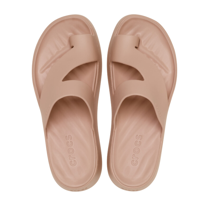 Sandalias Crocs Getaway Platform Toe Loop Mujer Pink Caramel