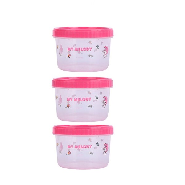 Set contenedor sanrio 3pcs Melody