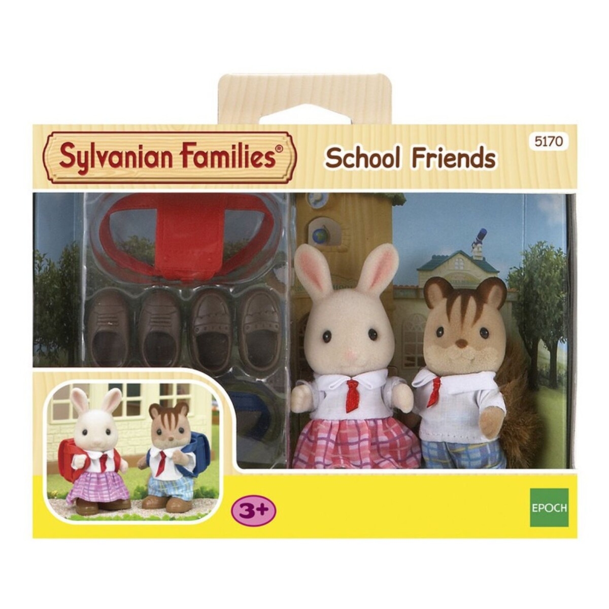 Sylvanian Families Set Amigos De Escuela Figuras + Ropa 