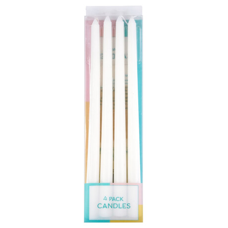 Set de 4 velas blancas Set de 4 velas blancas