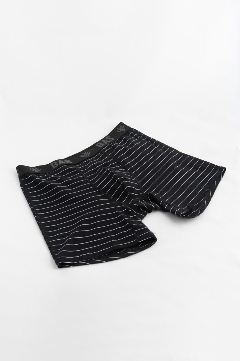 Boxer largo - A Rayas Negro 
