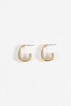 Aros strass dorado