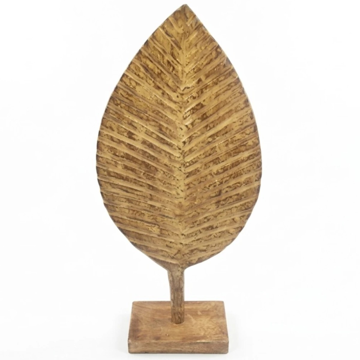 FIGURA HOJA C/BASE 65X19CM 