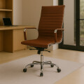 Silla de oficina giratoria eco cuero Marrón