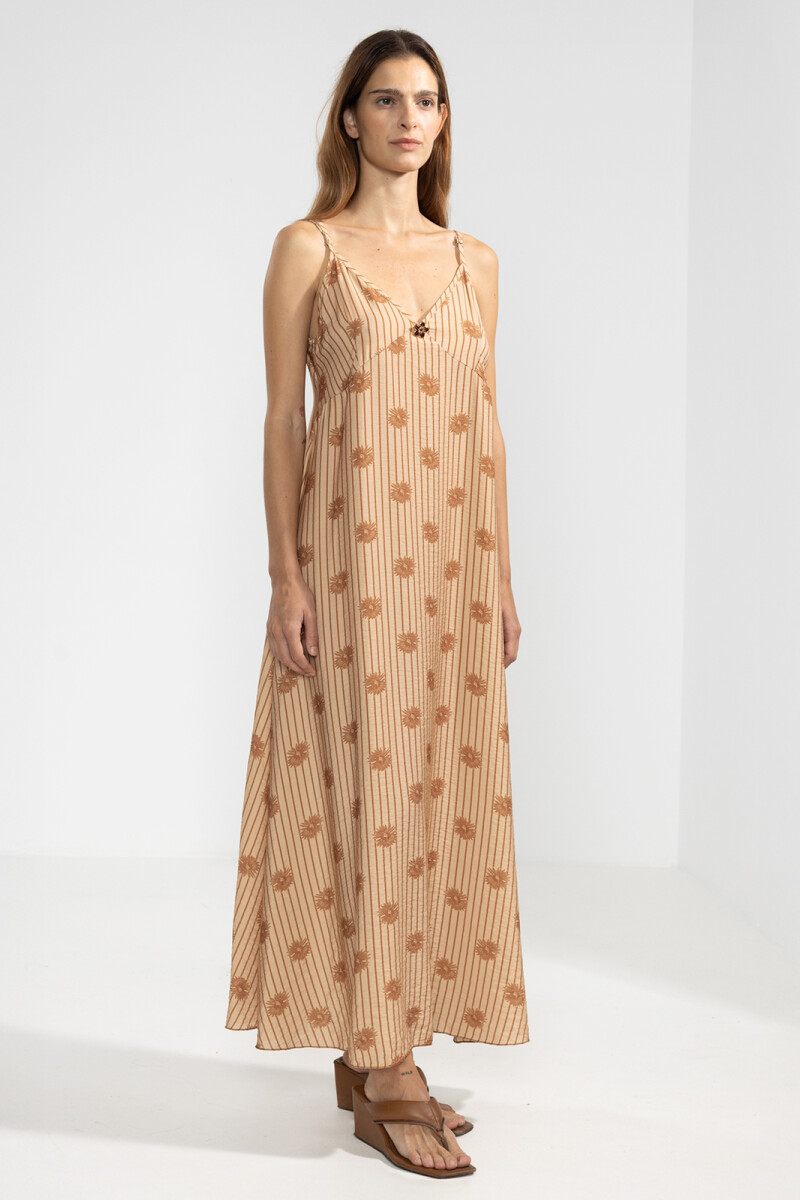 FLO DRESS Bloomline Camel