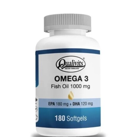 Omega 3 Fish Oil 1000 Mg X 180 Cáps Qualivits Omega 3 Fish Oil 1000 Mg X 180 Cáps Qualivits