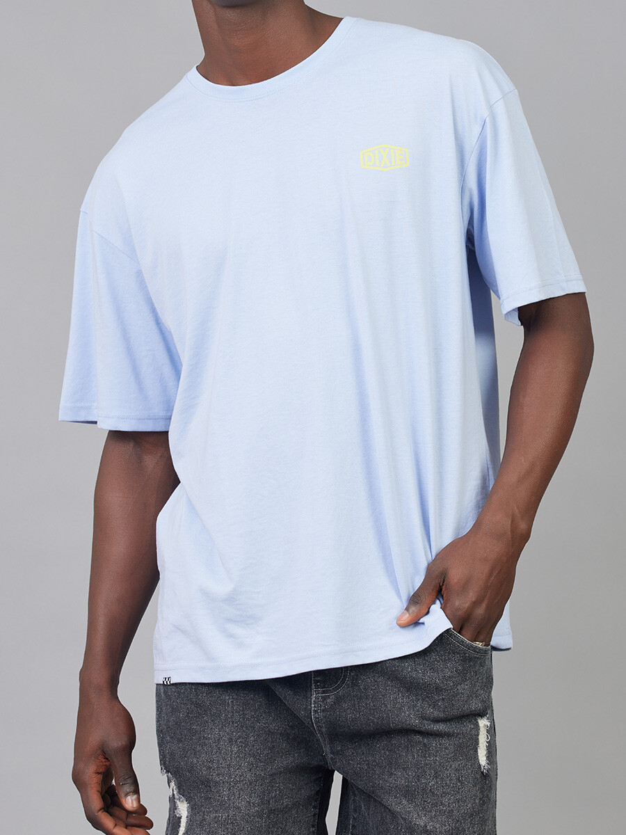 T-SHIRT AZUAI DIXIE Celeste