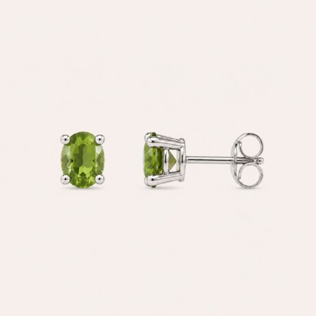 Caravanas Wisteria Peridoto - Plata 925 Caravanas Wisteria Peridoto - Plata 925