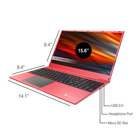 Gateway - Notebook GWTN156-12 - 15,6'' Ips Lcd. Amd Ryzen 3 3250U. Amd Radeon. Windows. Ram 4GB / Em 001