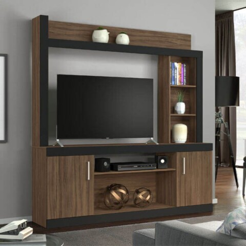 Estante NT1050 Notabel Nogal Trend/Negro Estante NT1050 Notabel Nogal Trend/Negro