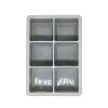 Cubetera hielera de silicona 6 cubos Cubetera hielera de silicona 6 cubos