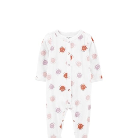 Pijama Carters 1 Pieza con Pie Soles BLANCO-MARRON