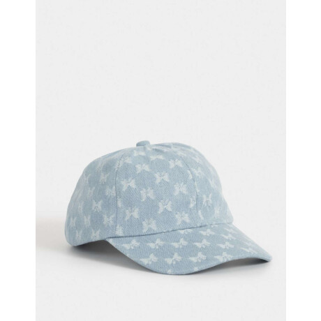 Gorra Denim Mariposas Azul Gastado