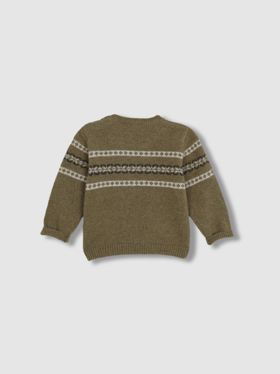 Jersey Con Greca Verde Viejo