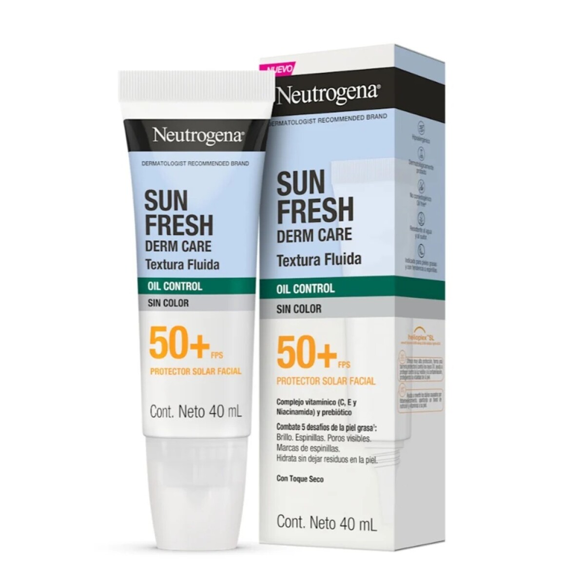Protector Solar Neutrogena Sun Fresh Spf50 Oil Control 40ml. 