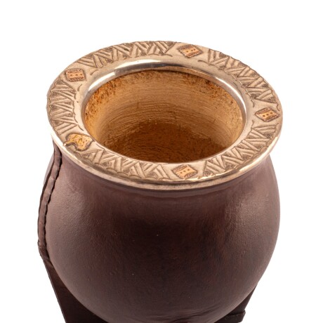 Mate porongo Plata y Oro M12