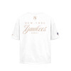 CAMISETA NBA MLB YANKEES MANGA CORTA HOMBRE MLBTS526105-WH1 Blanco