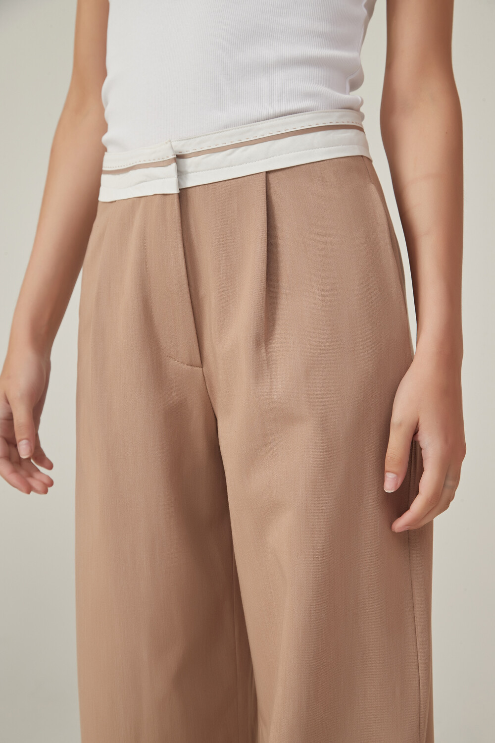 Pantalon Geranios Beige Melange