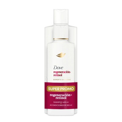 Shampoo Dove Regeneración Retinol 400 Ml + Acond. 200 Ml. Shampoo Dove Regeneración Retinol 400 Ml + Acond. 200 Ml.