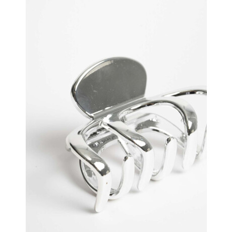 Broche De Acrílico Plateado