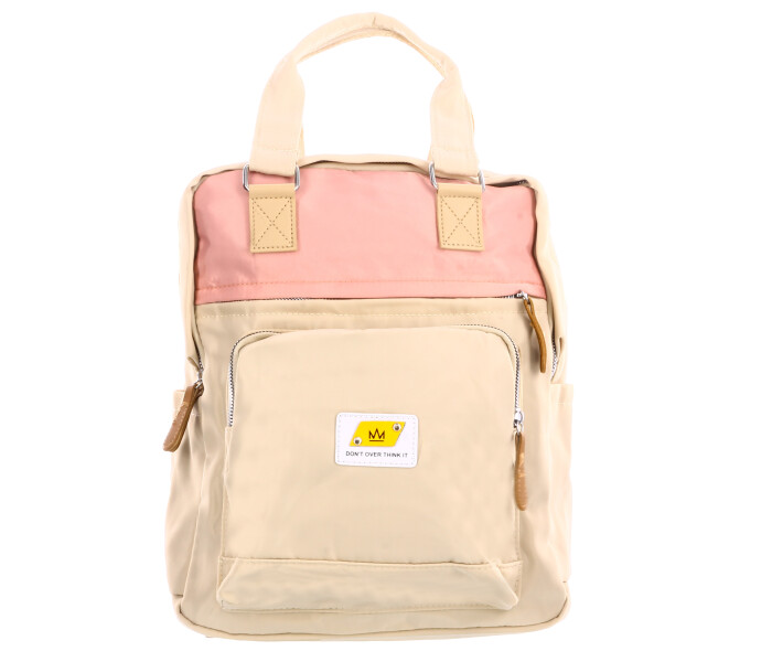 Mochila GALIT con colores combinados Beige