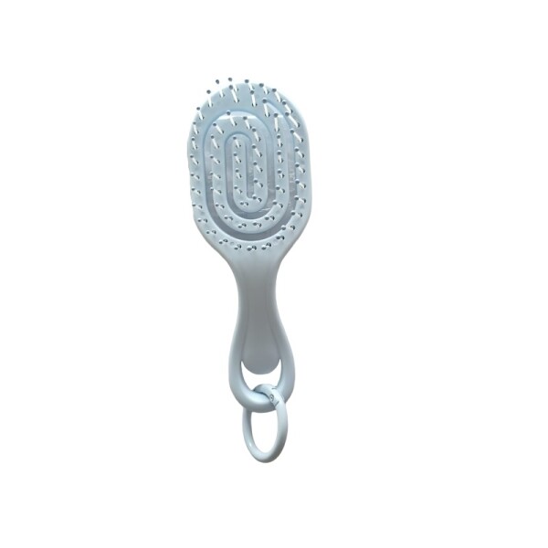 Cepillo de pelo mini celeste