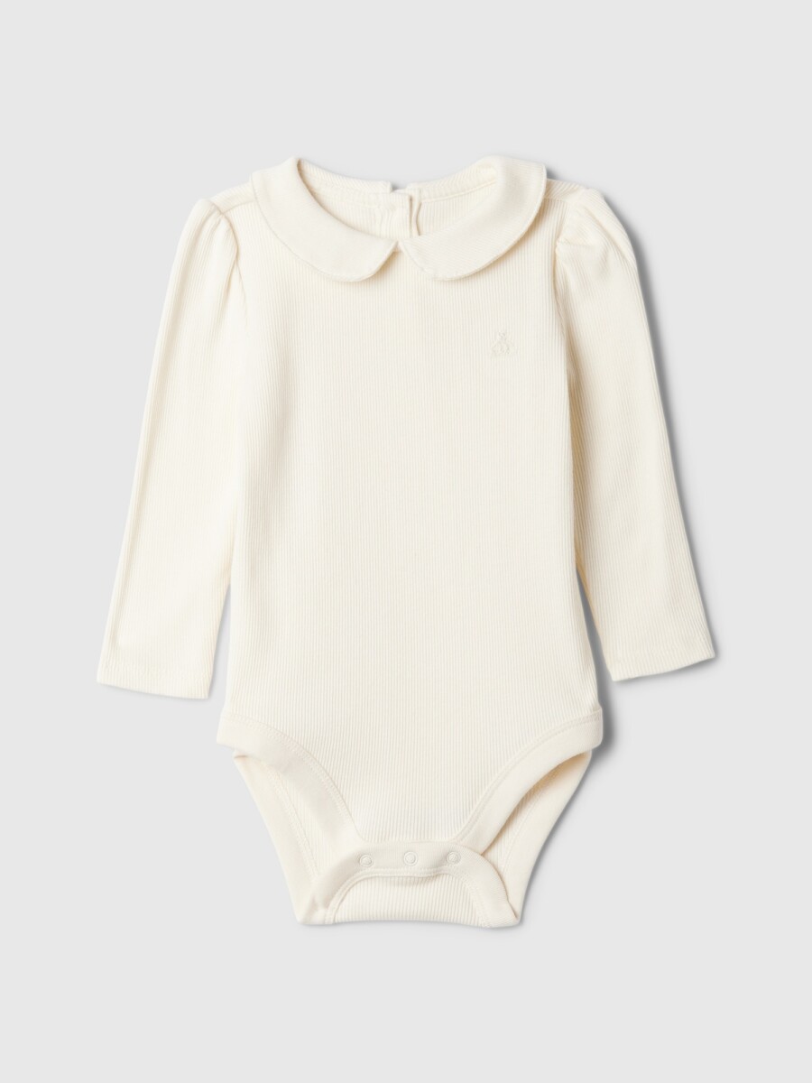 Body Manga Larga Bebé - Ivory Frost 