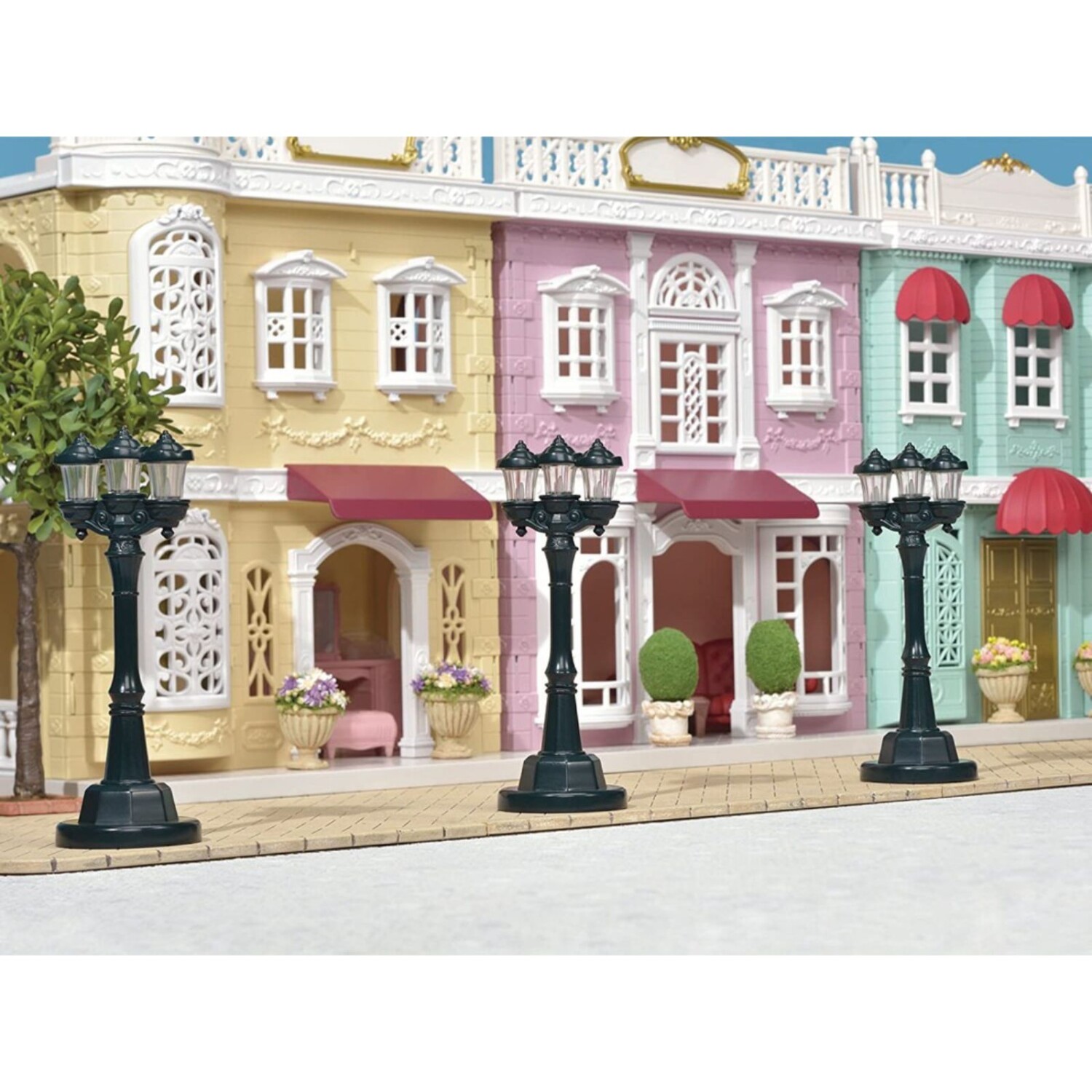 Sylvanian families casa ciudad con luces online