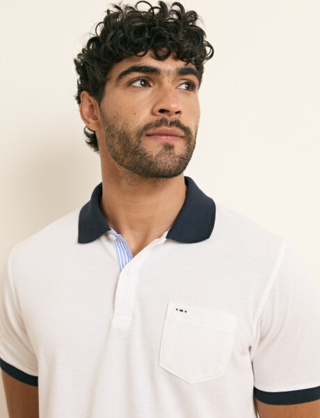 520753 REMERA HARRINGTON LABEL Blanco