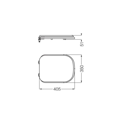 TAPA INODORO BARI HDF BLANCA MATE PARA BAÑO 45X35 CM 000