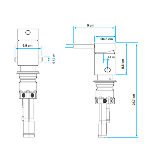 Griferia De Bidet Linea Viseu Aqualia Con Transferencia 35Mm Acero Inoxidable 000