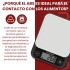 Balanza Digital Ultradelgada Para Cocina Con Precisión De 1 gr Negro Balanza Digital Ultradelgada Para Cocina Con Precisión De 1 gr Negro