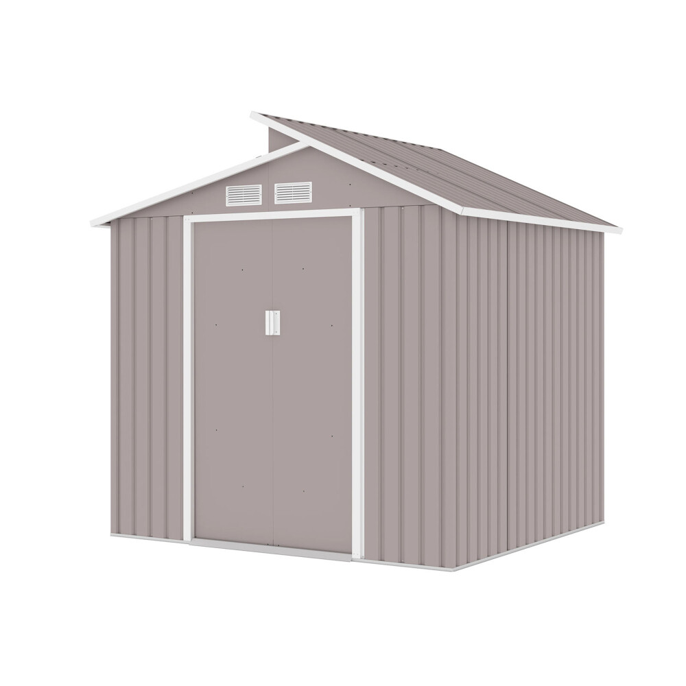 CASITA DE JARDIN ACERO GRIS CLIO