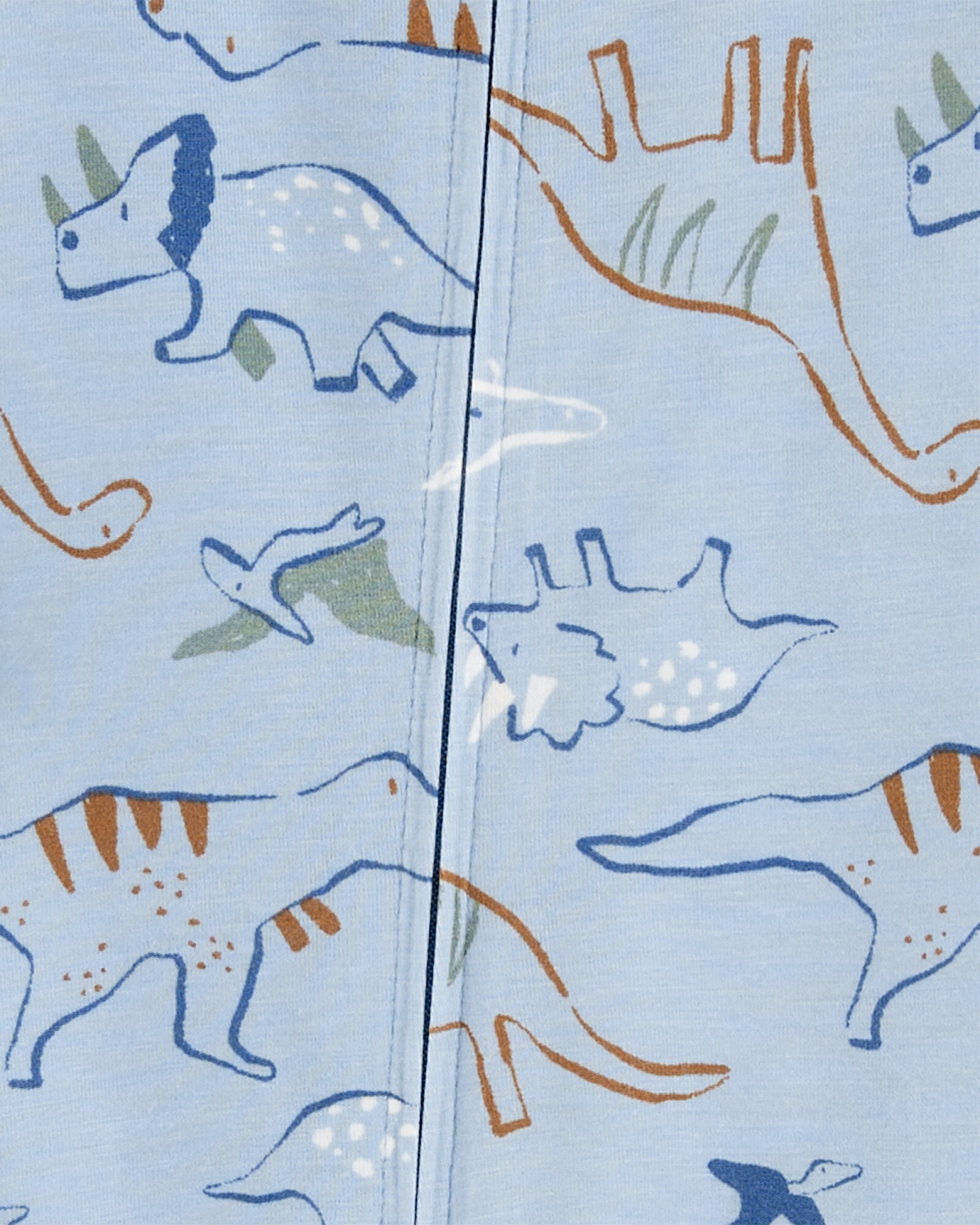 Pijama uno pieza de viscosa Ecovero, con pie, diseño dinos, línea Purelysoft Pijama uno pieza de viscosa Ecovero, con pie, diseño dinos, línea Purelysoft