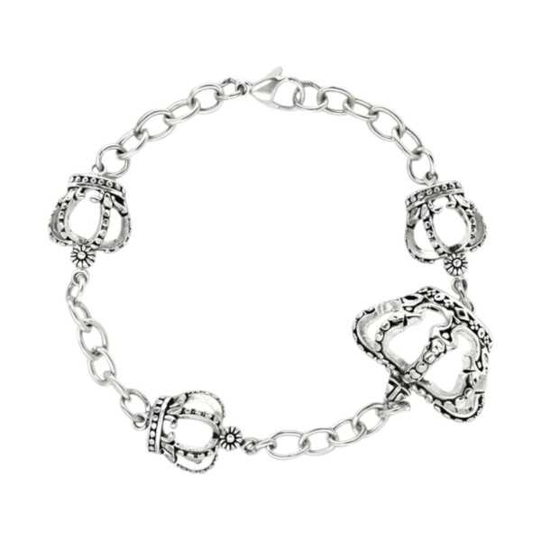Pulsera Coronas-Plata 925- Sin Piedra-PU3835 sinpiedra