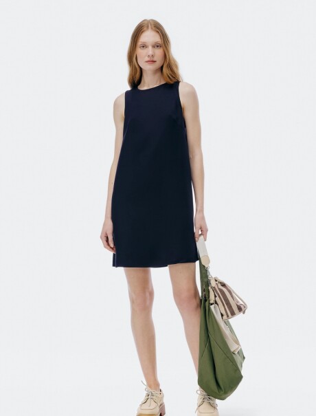 VESTIDO CORTO SIN MANGAS NEGRO