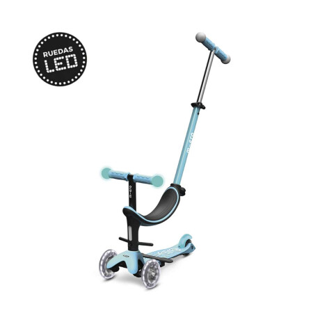 Monopatín Glow 3 En 1 Micro Glow Led Ajustable Con 3 Ruedas