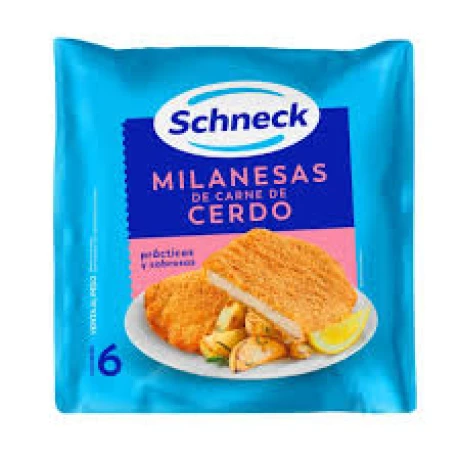 Schneck milanesa cerdo 6 unidades Schneck milanesa cerdo 6 unidades