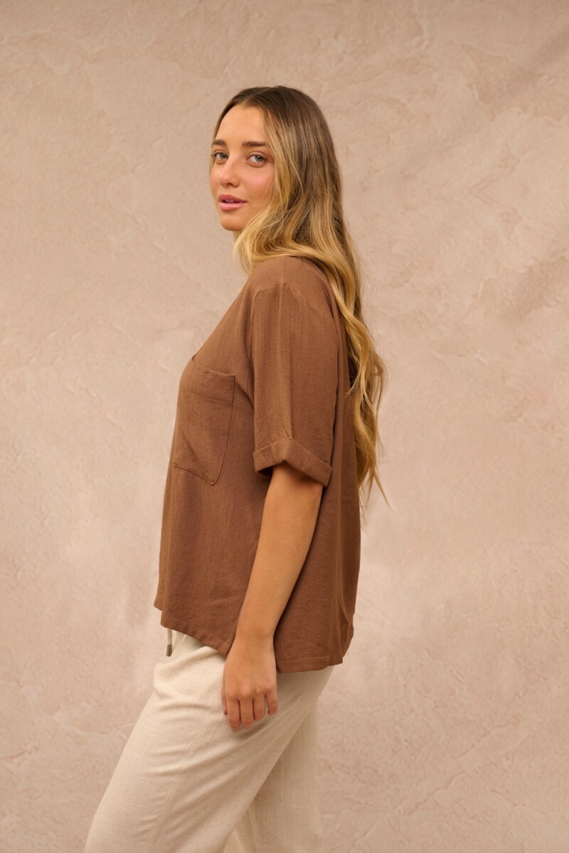 BLUSA TANA MARRON BLUSA TANA MARRON