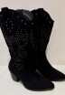 BOTA ALTA BRILLO Negro