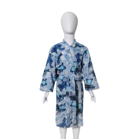 Bata de Cama Infantil Microfibra Talle P al G Stitch