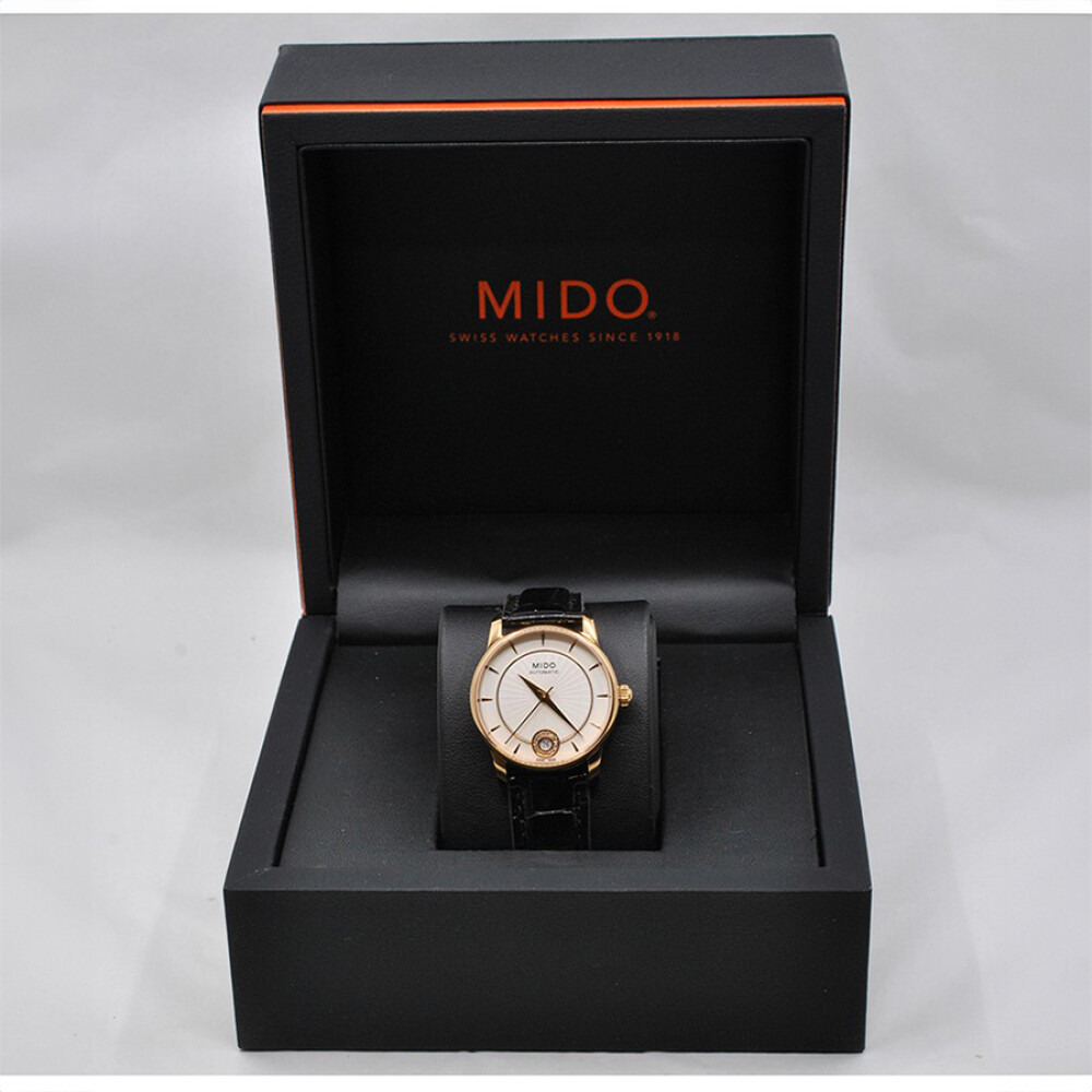 Reloj Mido Baroncelli Diamonds Lady M007207 Automatic 33 Mm. Rose Gold. Pvd Coating With Box Reloj Mido Baroncelli Diamonds Lady M007207 Automatic 33 Mm. Rose Gold. Pvd Coating With Box
