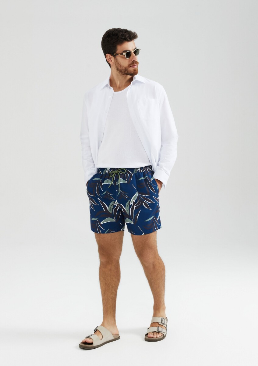 SHORT ESTAMPADO CON SUSPENSOR - SHORTS MASC 